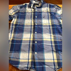 Men’s American Eagle Medium Plaid Short Sleeve Button Down Shirt